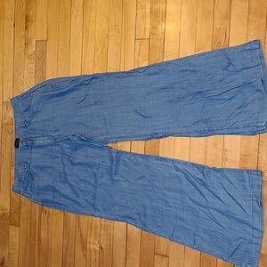 White Black size 10 Wide Leg Pant